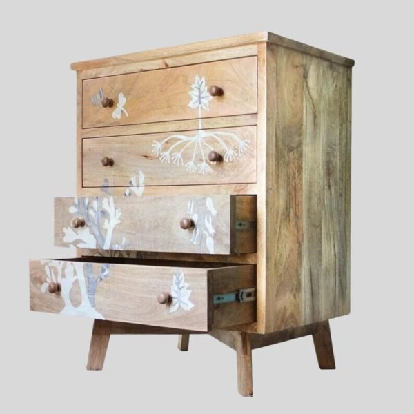 Home Décor Chest of 4 Drawer Living Room Dresser Drawer - Image 8