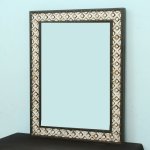 Fluttering Charm: Brass Butterfly Clip Bone Inlay Mirror - Image 3