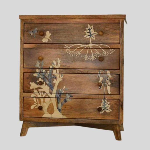 Home Décor Chest of 4 Drawer Living Room Dresser Drawer - Image 6