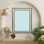 Fluttering Charm: Brass Butterfly Clip Bone Inlay Mirror