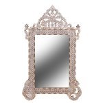 Elegant Bone Inlay Wall Mirror