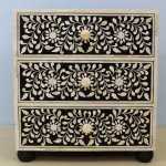 Floral Essence Bone Inlay Chest Drawer