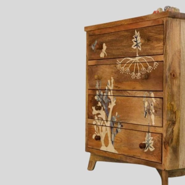 Home Décor Chest of 4 Drawer Living Room Dresser Drawer - Image 5