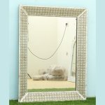 Bone Inlay Antique Mirror Frame - Image 2