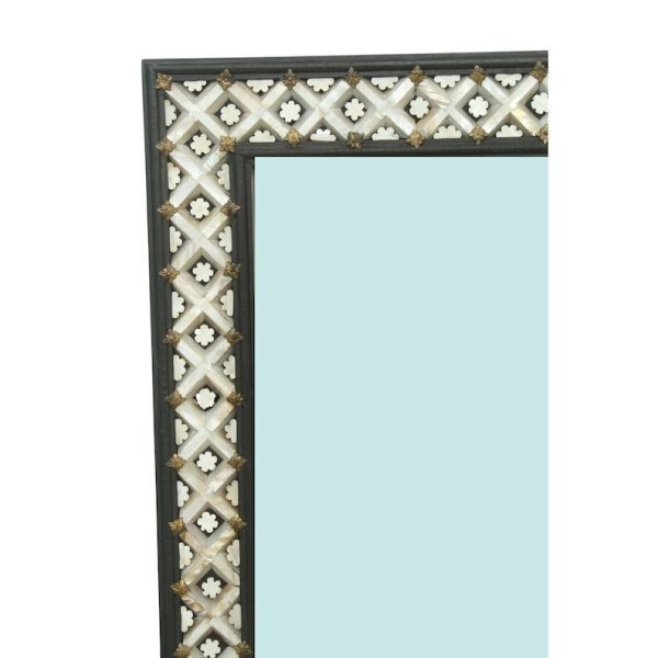 Fluttering Charm: Brass Butterfly Clip Bone Inlay Mirror - Image 4