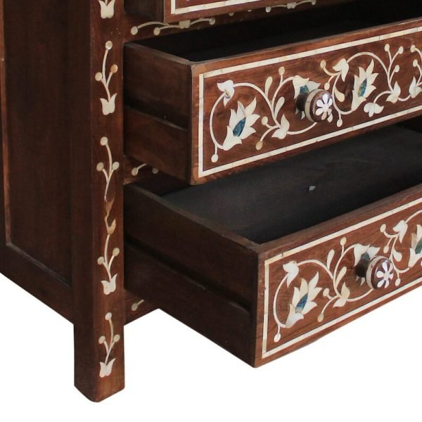 Inlayed Elegance: Bone + Pearl Combination - Image 5