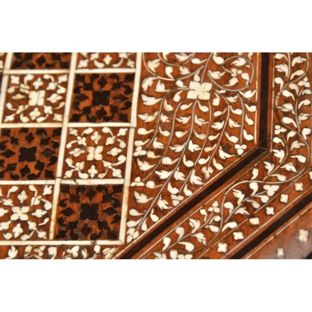 Majestic Damascus Bone Inlay Table - Image 9