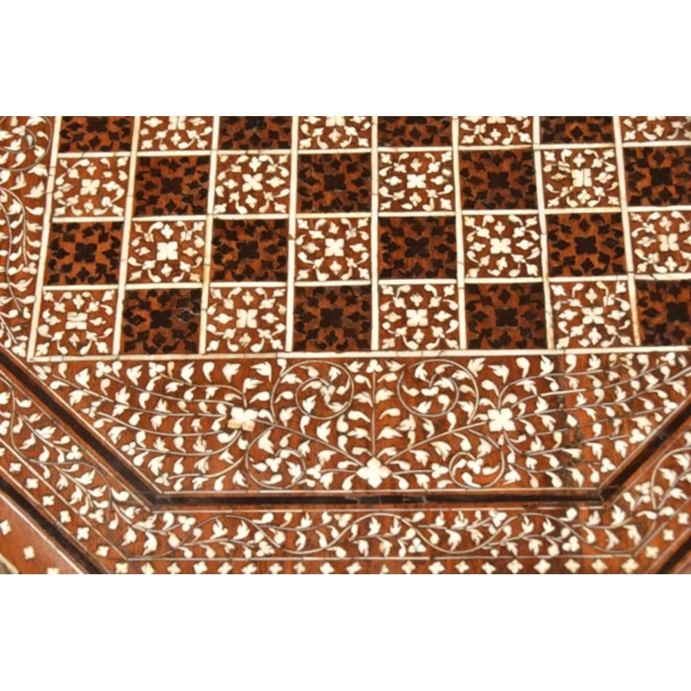 Majestic Damascus Bone Inlay Table - Image 7