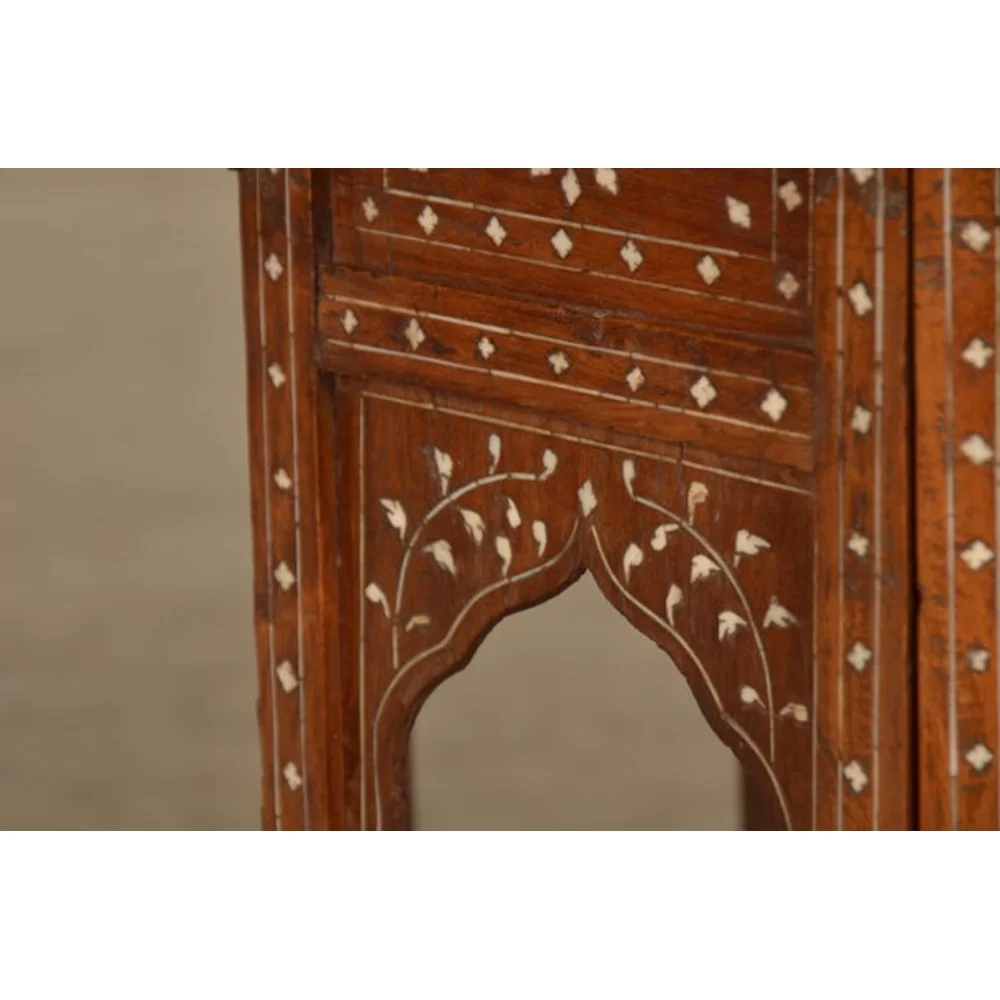 Majestic Damascus Bone Inlay Table - Image 6