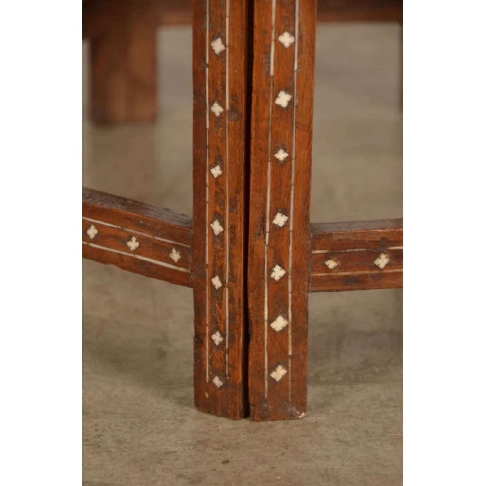 Majestic Damascus Bone Inlay Table - Image 4