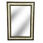 Fluttering Charm: Brass Butterfly Clip Bone Inlay Mirror - Image 5