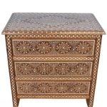 Bone Inlay 3-Drawer Dresser: Introducing Artistry and Elegance - Image 5