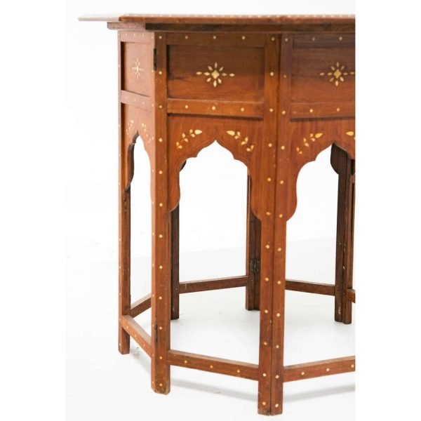 Sandalwood Inlay Folding Table - Image 5