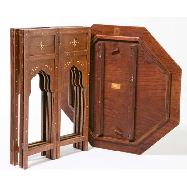 Sandalwood Inlay Folding Table - Image 7
