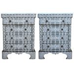 Lovely Pair of Syrian Mother of Pearl Inlay Cabinets