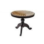 Indian Luxury Furniture Mother Of Pearl Round Design Handmade Table / Coffee Table / Center Table - Image 3