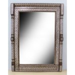 Exquisite Bone Inlay Moroccan Mirror