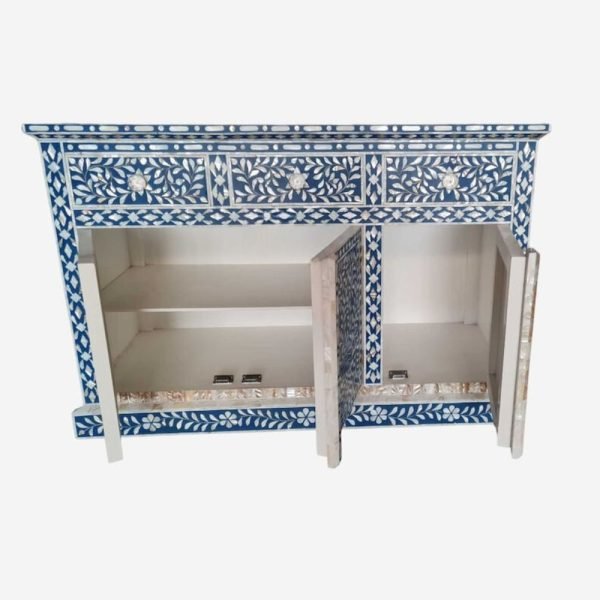 Mother Of Pearl Sideboard Buffets Door Drawer - Image 4