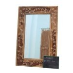 Floral Bone Inlay Mirror Frame - Image 3