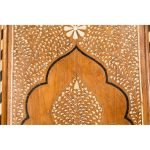 Bone Inlaid Vintage Wardrobe Cabinet - Image 8