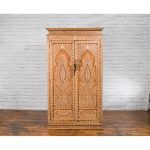 Bone Inlaid Vintage Wardrobe Cabinet - Image 3