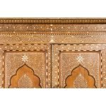 Bone Inlaid Vintage Wardrobe Cabinet - Image 13