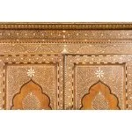 Bone Inlaid Vintage Wardrobe Cabinet - Image 13