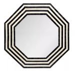Hexagon Angle Bone Inlay Mirror Frame - Image 3