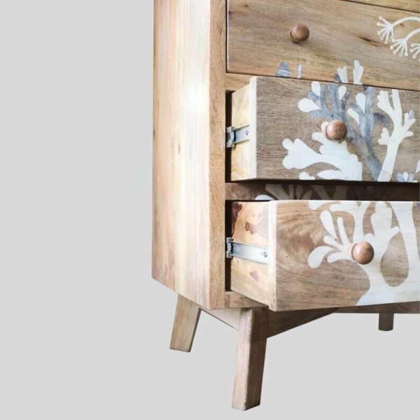 Home Décor Chest of 4 Drawer Living Room Dresser Drawer - Image 3