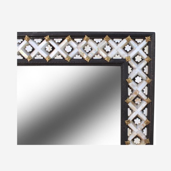 Fluttering Charm: Brass Butterfly Clip Bone Inlay Mirror - Image 6