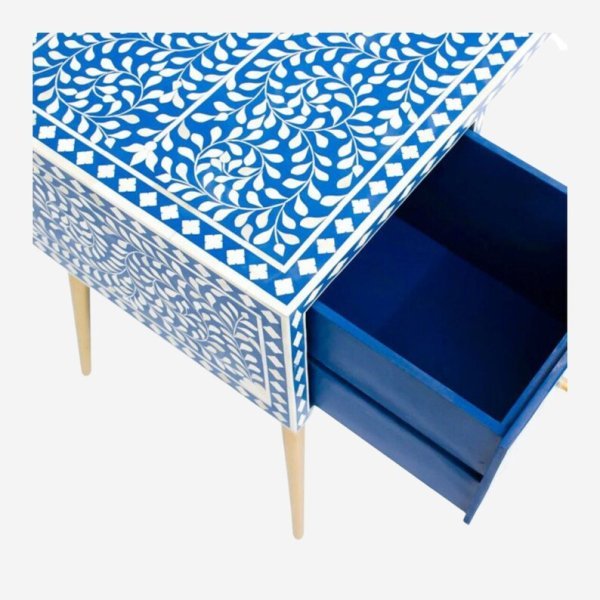 Bone Inlay Furniture, Bone Inlay Desk, Bone Inlay Console Table With 2 Drawer Furniture, Inlay Study Table, Bone Inlay Console Table| - Image 3