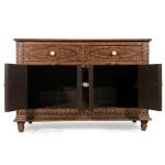 Luxury Home Living Room Sideboard Bone Inlay Sideboard - Image 5