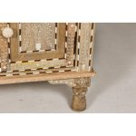 Anglo-Indian Style Mango Wood Buffet with Geometric Bone Inlay - Image 8