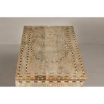 Anglo-Indian Style Mango Wood Buffet with Geometric Bone Inlay - Image 15